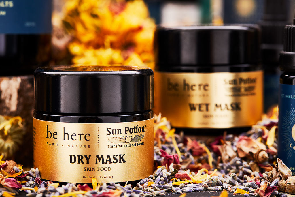Be Here Farm + Nature Dry Mask "Skin Food"