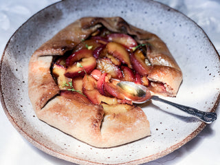 SPELT GALETTE WITH FRUIT AND NOURISHING HERBS
