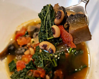 BLACK-EYED PEA & KALE SOUP
