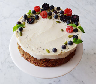 BEETROOT CORDYCEPS CAKE + A PEARL COCONUT FROSTING - Sun Potion