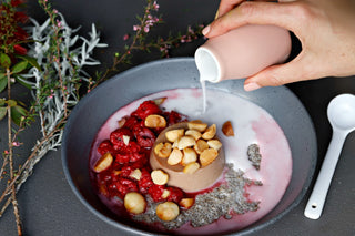 CHIA PUDDING WITH CHOCOLATE PANNA COTTA