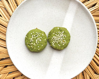 WHITE DRAGON MATCHA SESAME COOKIES
