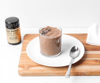 CHOCOLATE MATCHA AVOCADO PROTEIN PUDDING - Sun Potion