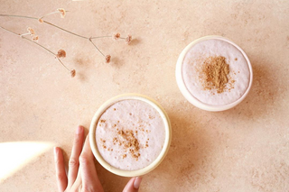 STRAWBERRY COCONUT ROSE PEARL LASSI - Sun Potion