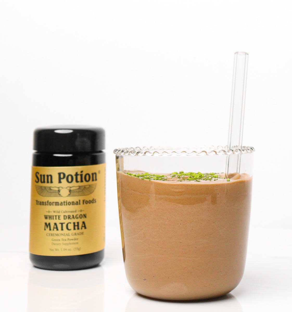 Chocolate Matcha Avocado Smoothie - Sun Potion