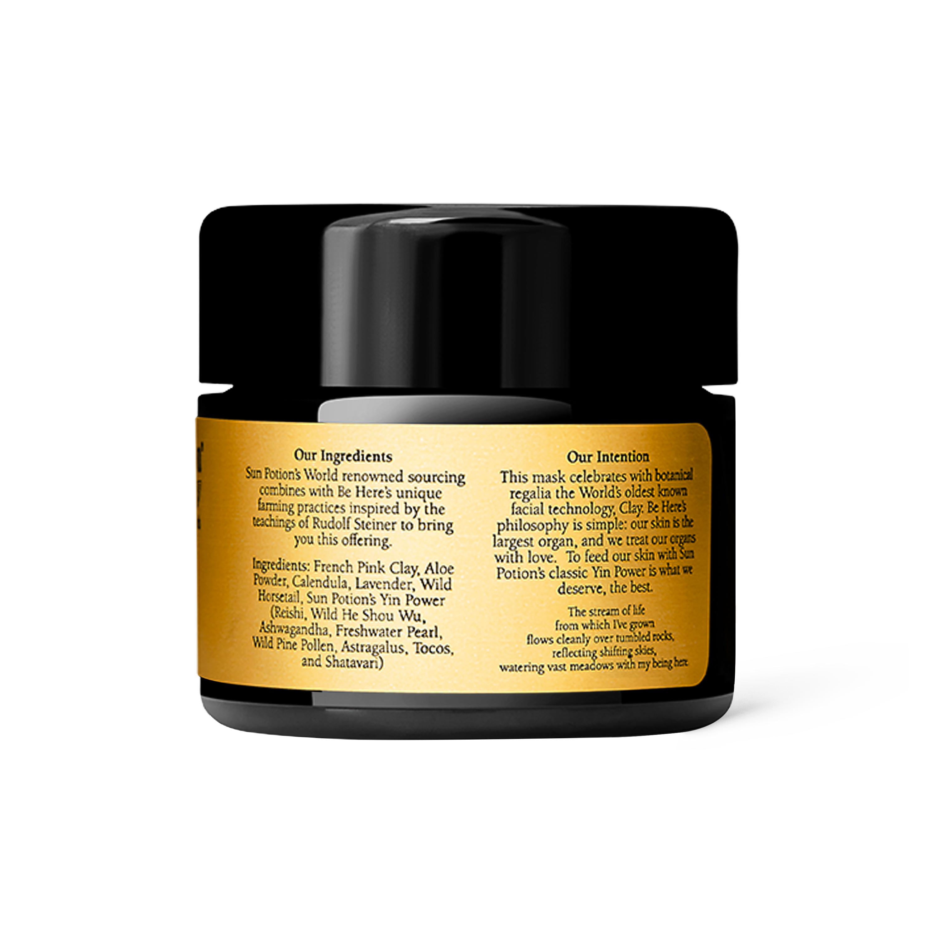 Be Here Farm + Nature Dry Mask "Superfood Clay Mask"