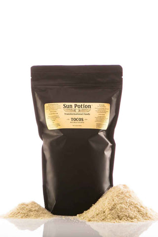 RETIRED 8/27/26 CCOF remediation - TOCOS 400G flat label. Carried 'Organic Brown Rice Bran' and 'Ingredients: Raw Rice Bran Solubles, Organically Grown & Processed in the USA'. Source MediaImage 3177480215, product 114335806.