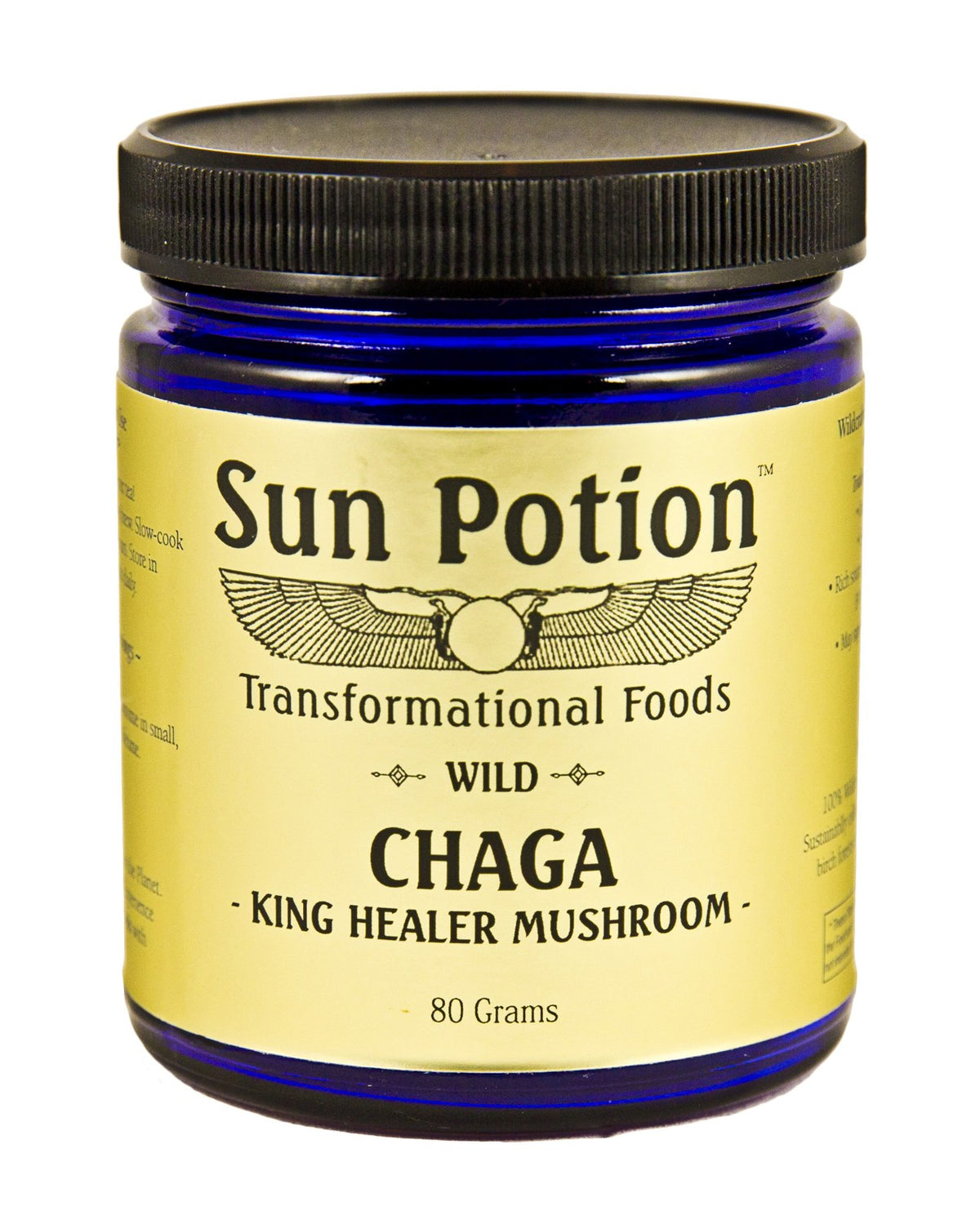Early Wild Chaga label, 2014