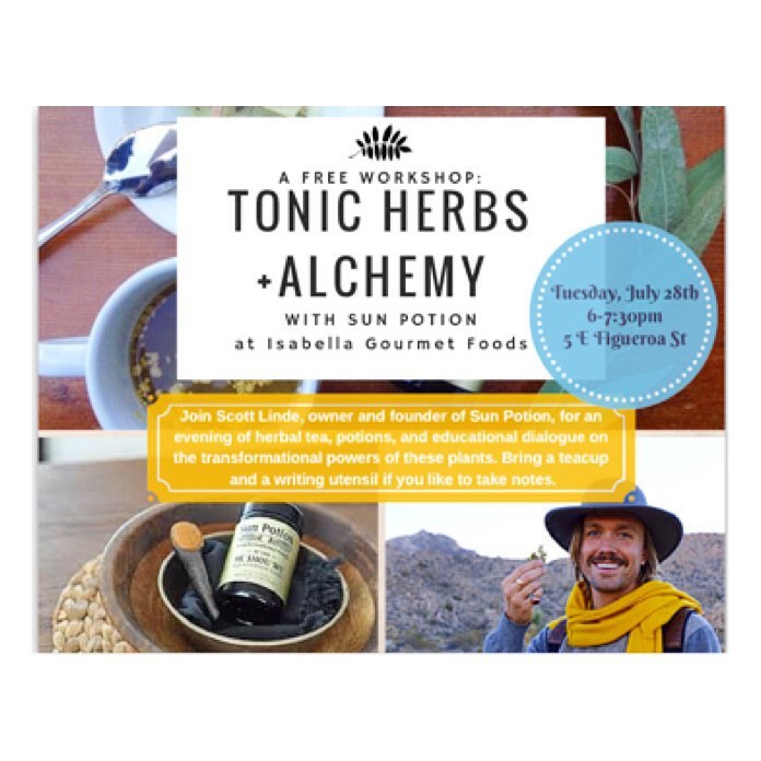 Tonic Herbs + Alchemy workshop, 2015