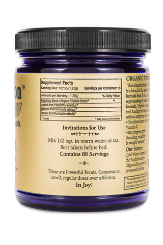 Triphala (Organic Cold Water Extract Powder)